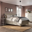 IDANÄS Upholstered storage bed - Naggen beige 140x200 cm - image 3
