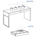 MICKE Desk - white 142x50 cm - image 4