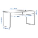 MICKE Desk - white 142x50 cm - image 5