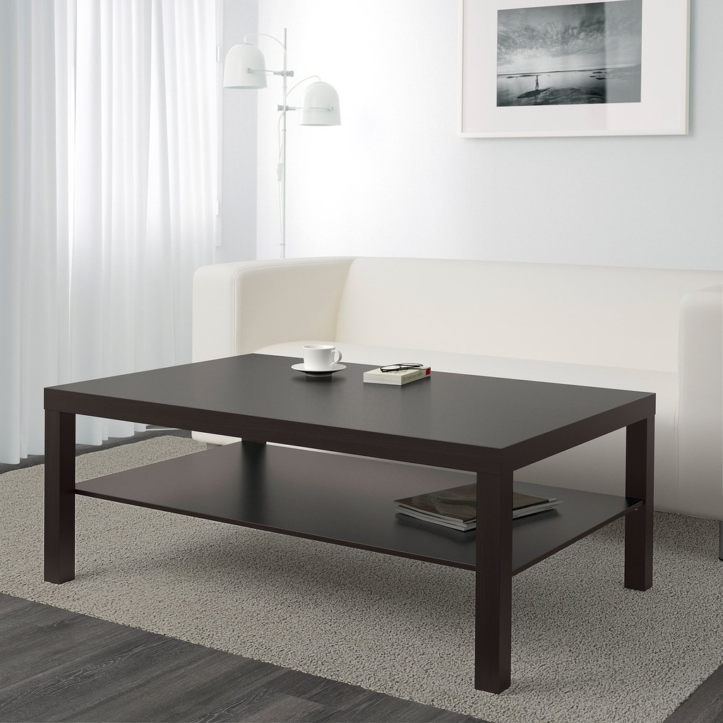 LACK Coffee table - black-brown 118x78 cm