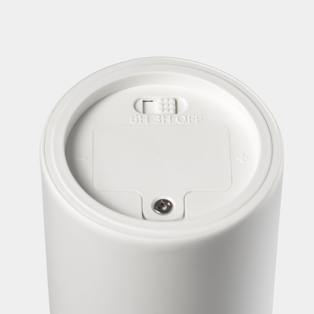 SMÅLOM LED pillar candle - battery-operated white 9 cm