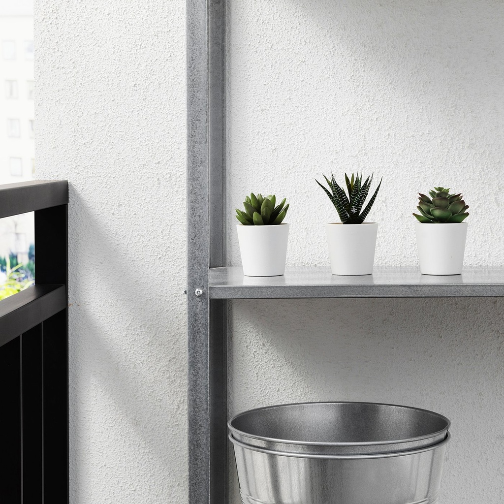 FEJKA Artificial potted plant with pot - in/outdoor Succulent 6 cm 3 pack