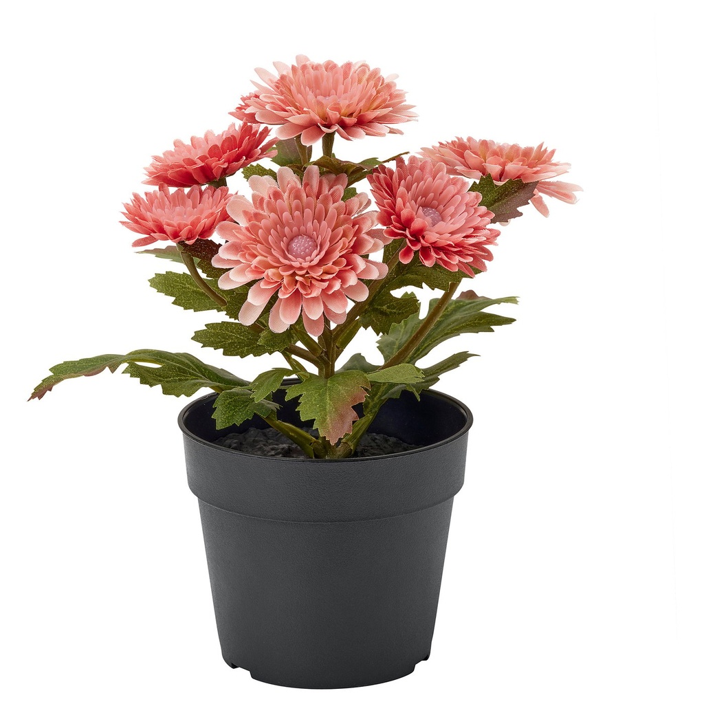 FEJKA Artificial potted plant - in/outdoor/Chrysanthemums pink 9 cm