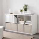 DRÖNA Box - beige/dotted 33x38x33 cm