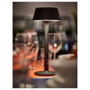 AVHÅLL LED portable lamp - battery-operated dimmable/black outdoor 29 cm