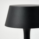 AVHÅLL LED portable lamp - battery-operated dimmable/black outdoor 29 cm