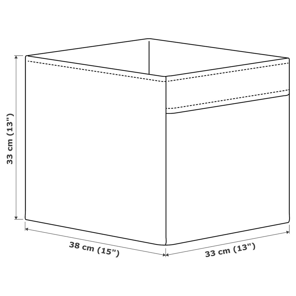 DRÖNA Box - blue 33x38x33 cm