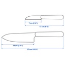 FÖRDUBBLA 2-piece knife set - grey