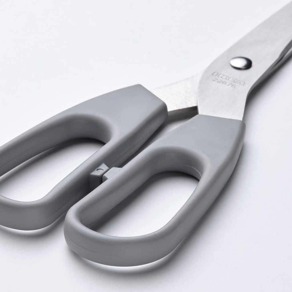 SVÄRDFISK Scissors, set of 2 - stainless steel grey/grey-turquoise