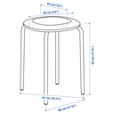GULTARP Stool - light yellow/Remmarn yellow