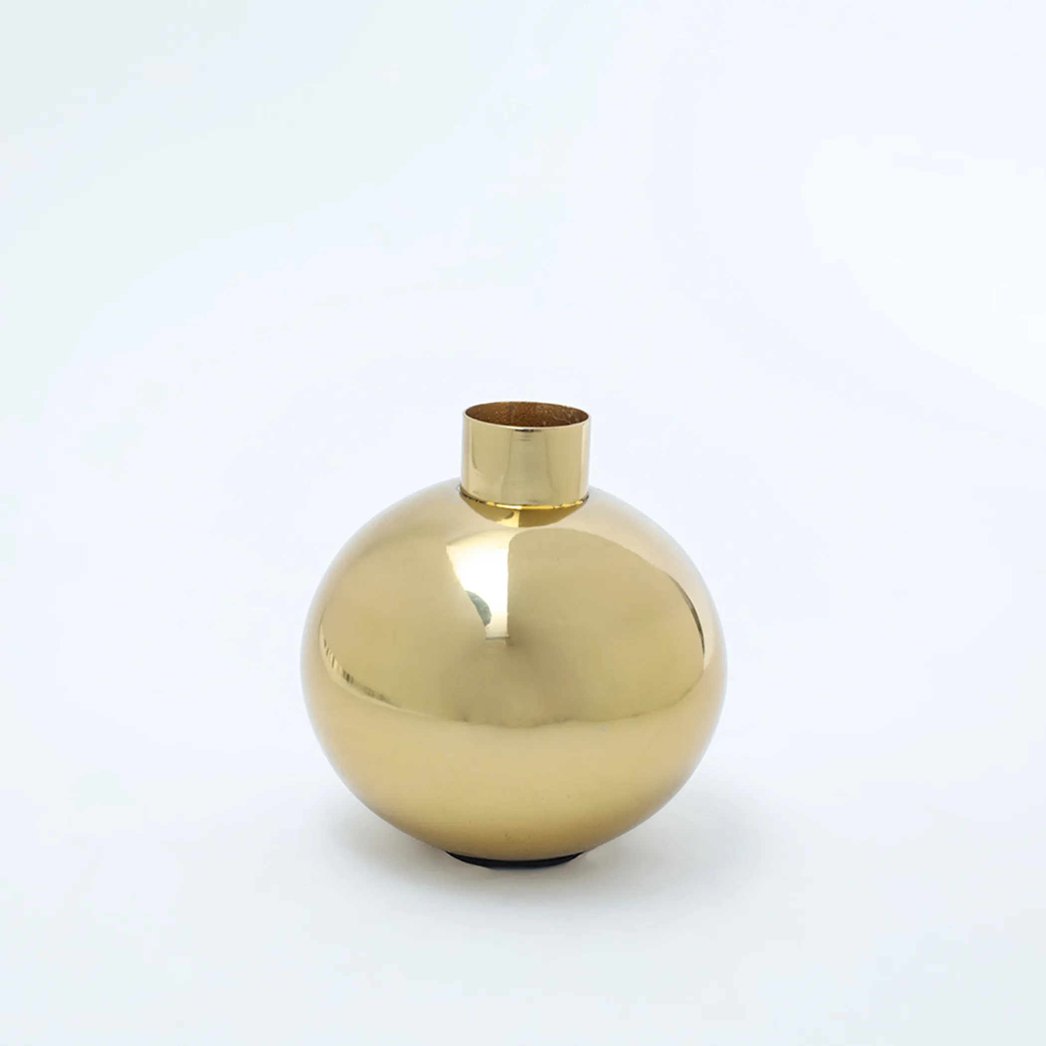 Bijou Steel Vase 13x13x15cm-Gold