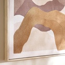 Adobe Abstract Canvas Framed Wall Art 60x90cm - Brown