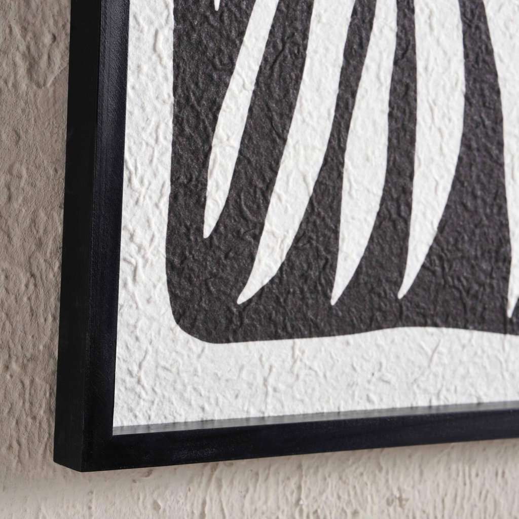 Frondelle Printed Wall Art 40x59.7cm - Black