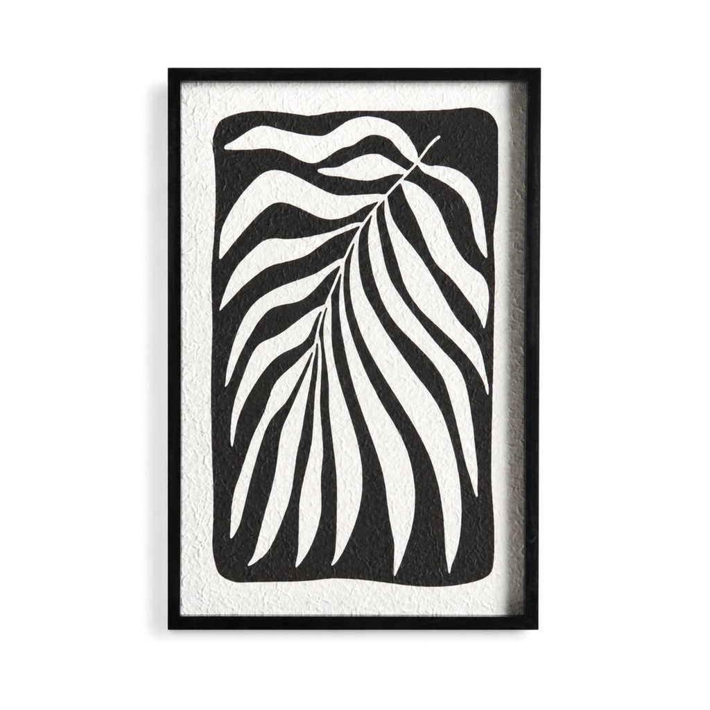 Frondelle Printed Wall Art 40x59.7cm - Black