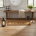 Home Printed Black Line Doormat 25X75CM - Natural