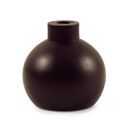 Raice Wooden Vase 14x14x14cm - Black