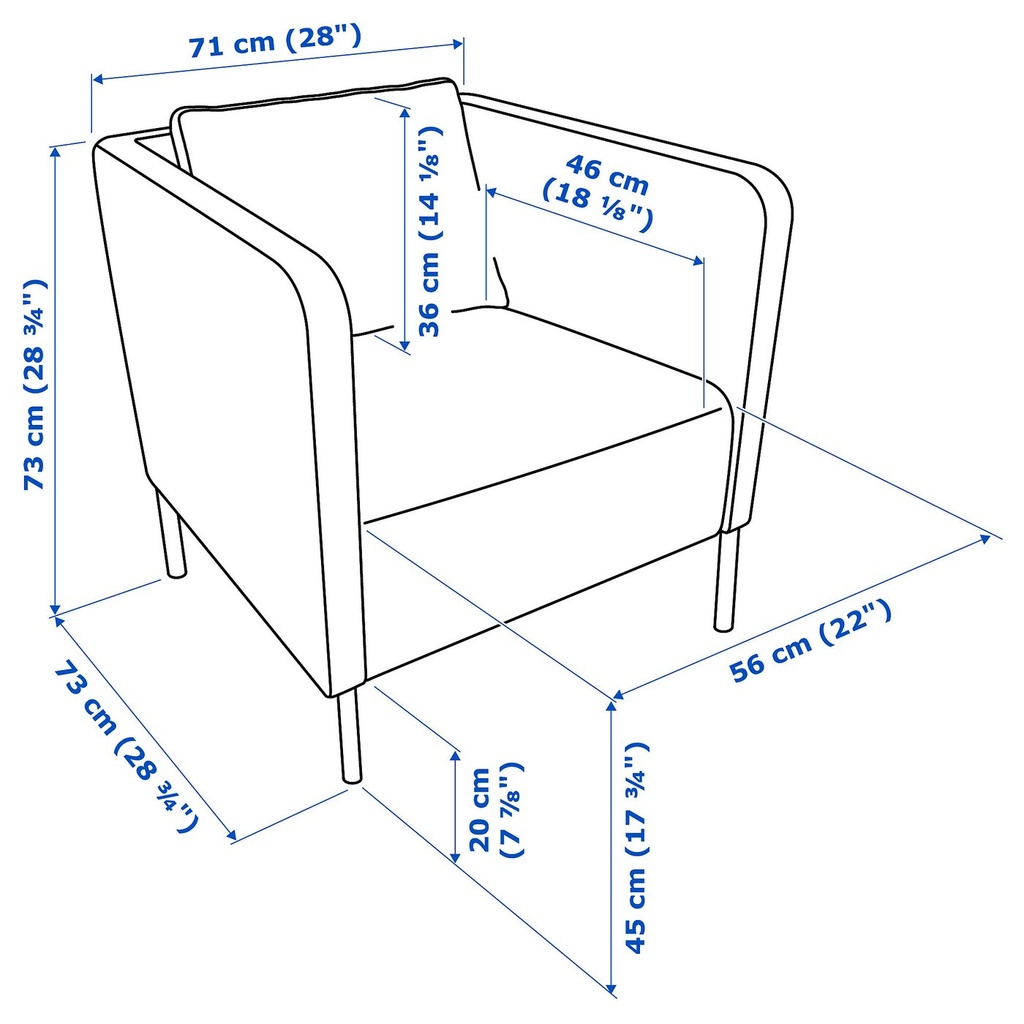 EKERÖ Armchair - Bomstad black