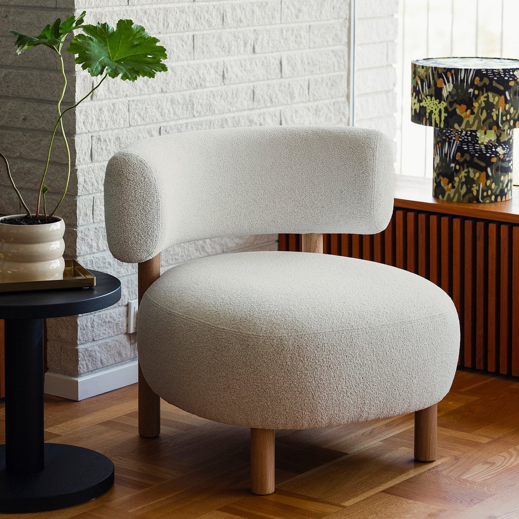 STOCKHOLM 2025 Armchair - Djurmo gray/white