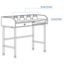 HAUGA Desk - white 100x45 cm