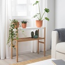 SATSUMAS Plant stand - bamboo/white 27 1/2"