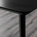 LISABO Table - black/ash veneer 55 1/8x30 3/4 "