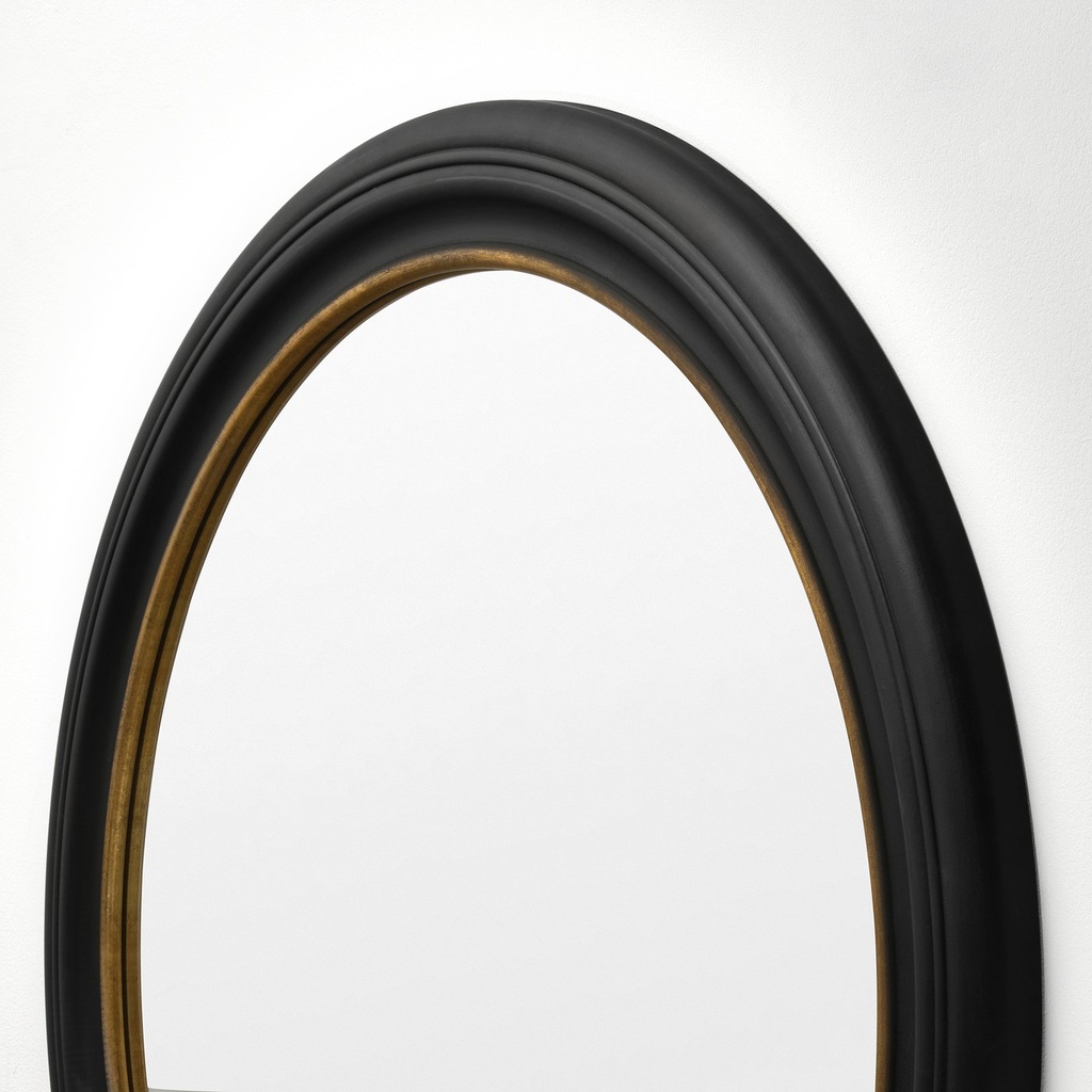 ALMARÖD Mirror - black 80 cm