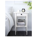 HEMNES Nightstand - white stain 18 1/8x13 3/4 "
