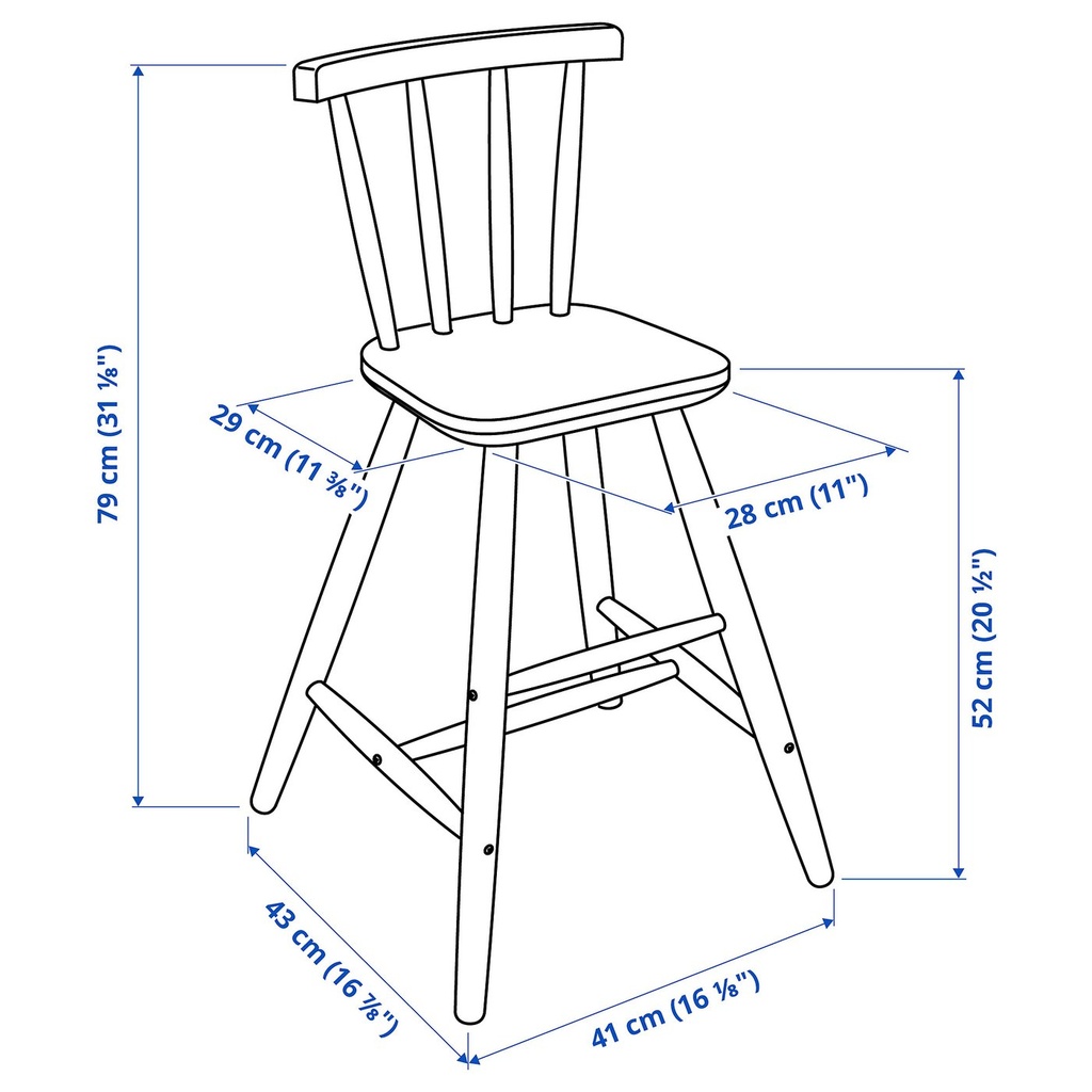AGAM Junior chair - black