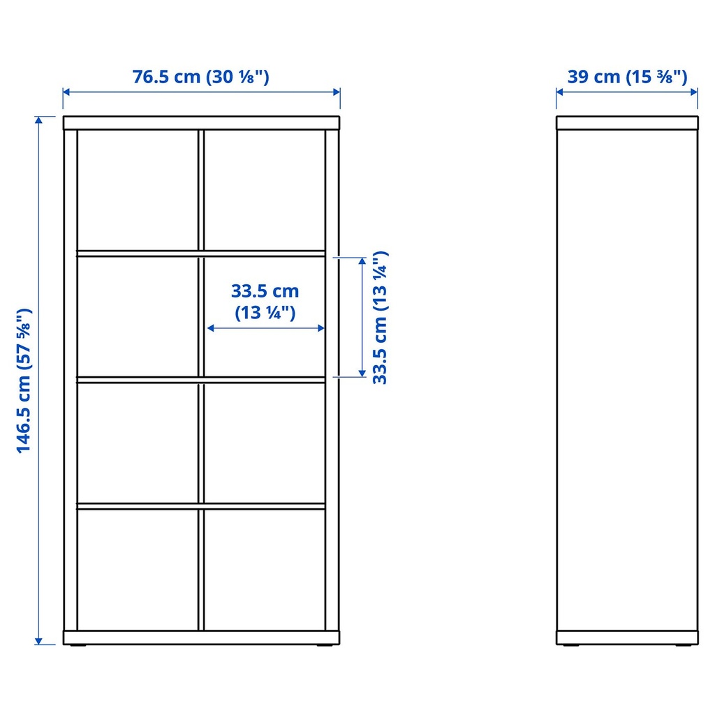 KALLAX Shelf unit - white 30 1/8x57 5/8 "