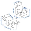 MUREN Recliner - Remmarn light grey