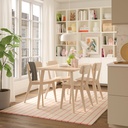 LISABO Table - ash veneer 55 1/8x30 3/4 "