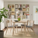 LISABO Table - ash veneer 55 1/8x30 3/4 "