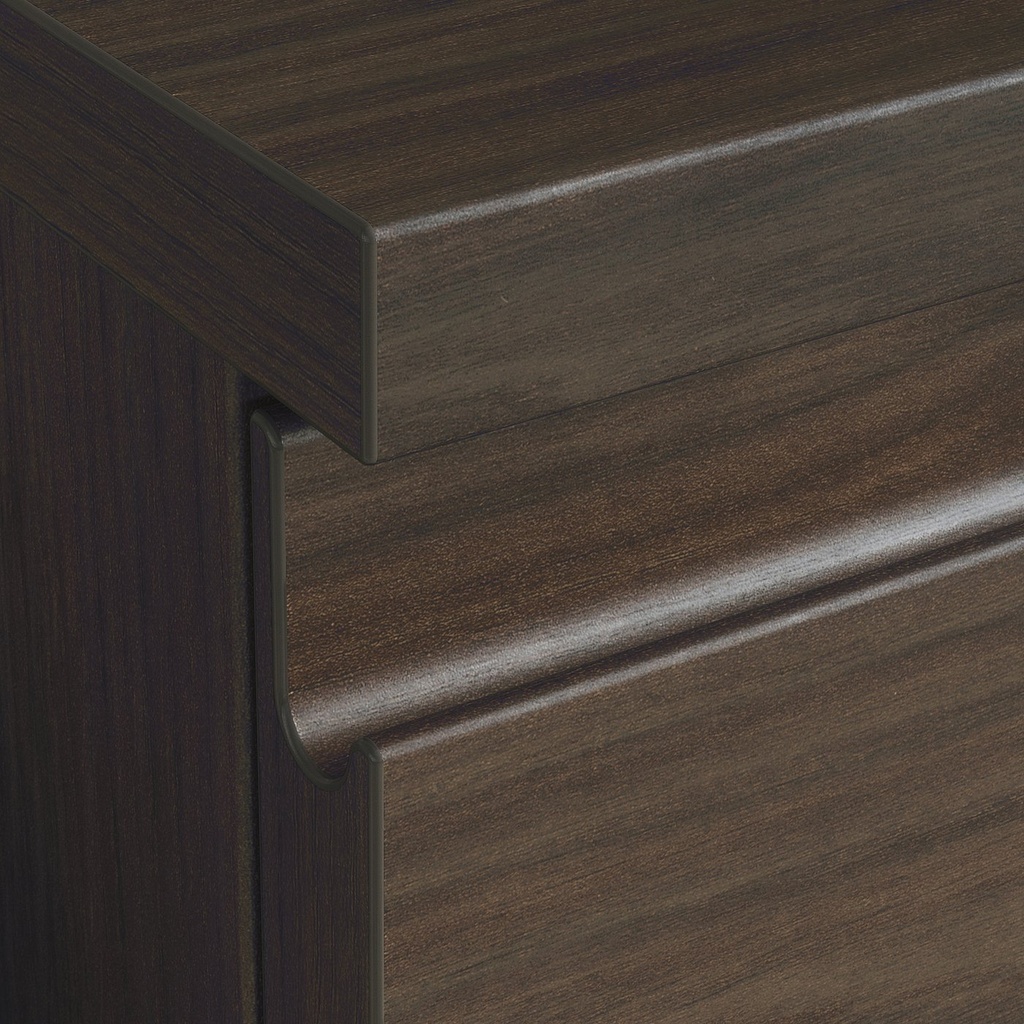 STORKLINTA Chest of 6 drawers - dark brown/oak effect 140x50x75 cm