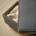 STRANDMON Ottoman with storage - Nordvalla dark gray