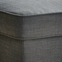 STRANDMON Ottoman with storage - Nordvalla dark gray