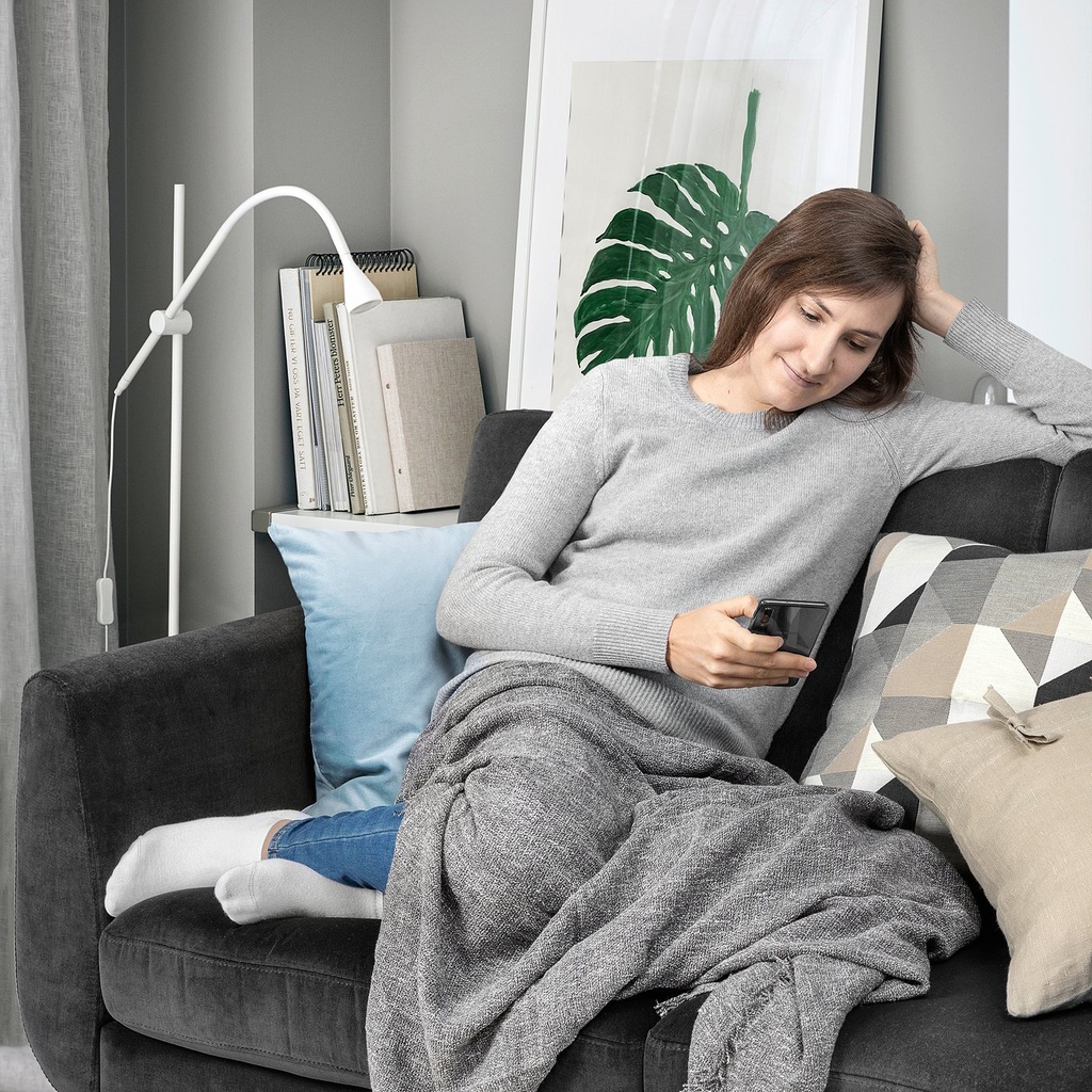 SMEDSTORP 3-seat sofa - Djuparp/dark grey oak