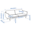 SMEDSTORP 3-seat sofa - Djuparp/dark grey oak