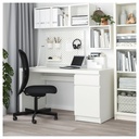 MALM Desk - white 140x65 cm (55 1/8x25 5/8 ")