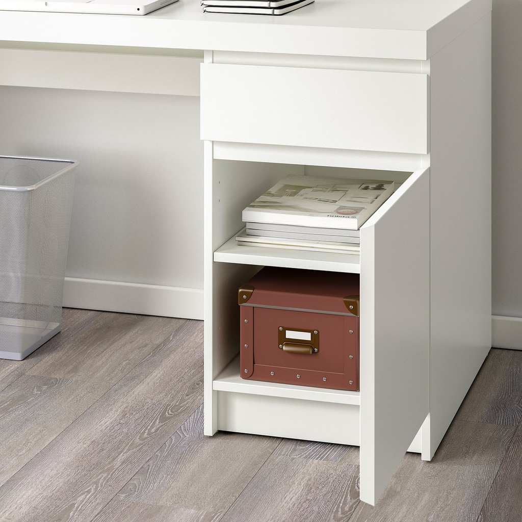 MALM Desk - white 140x65 cm (55 1/8x25 5/8 ")