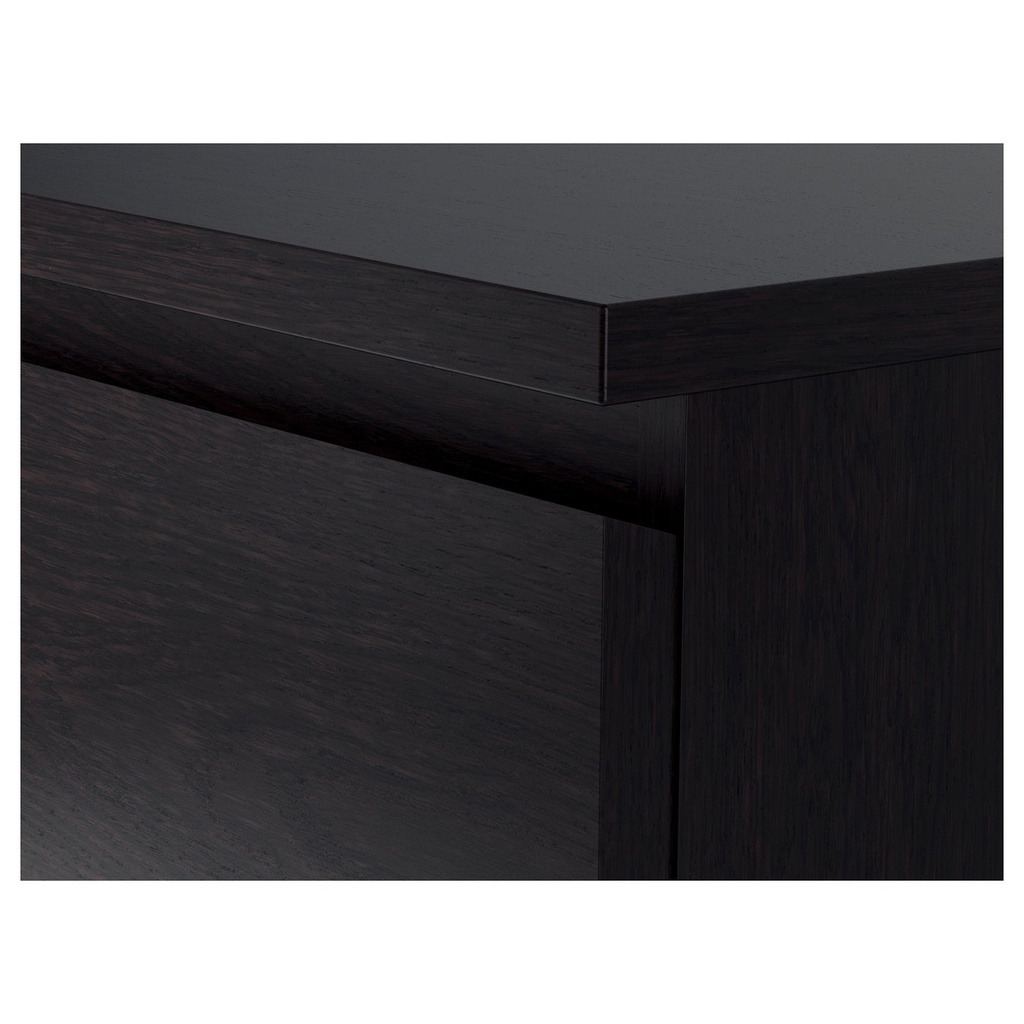 MALM Chest of 6 drawers - black-brown 160x78 cm (63x30 3/4 ")