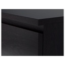 MALM Chest of 6 drawers - black-brown 160x78 cm (63x30 3/4 ")