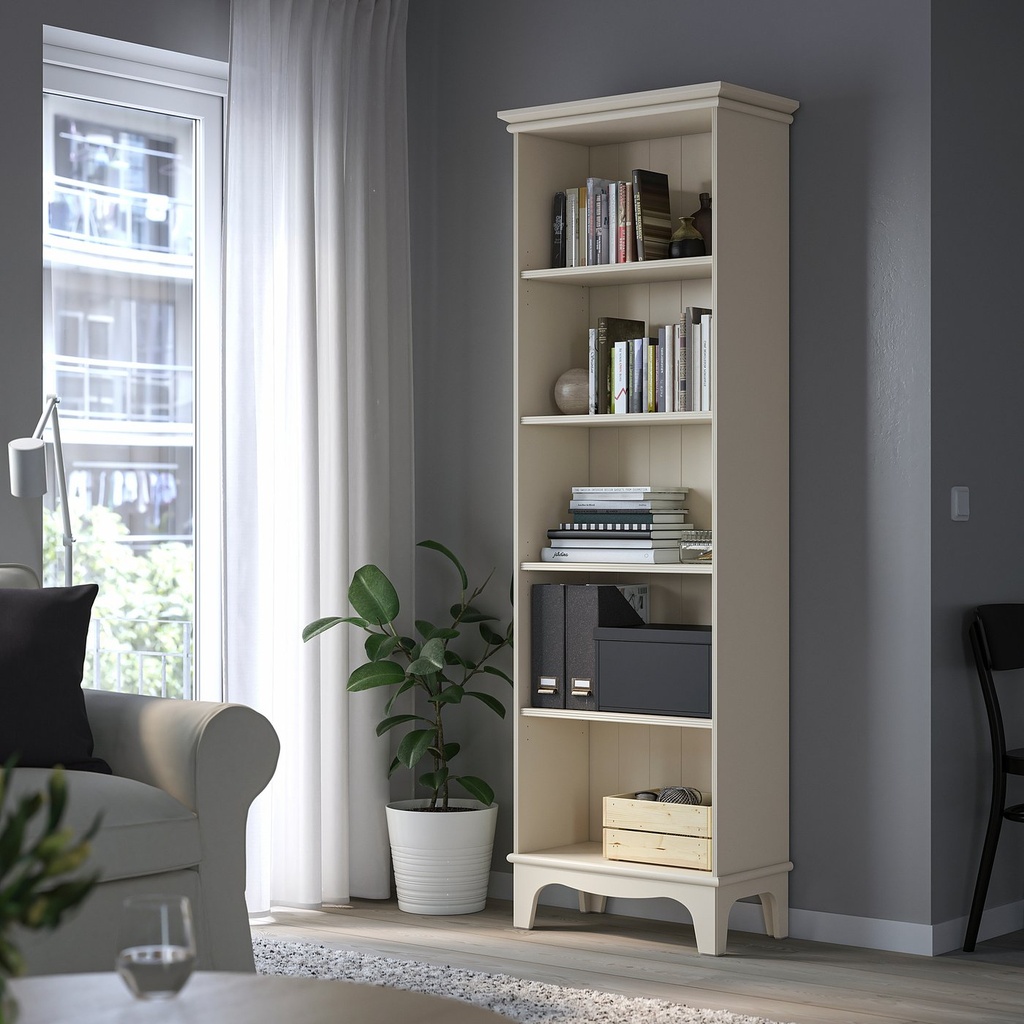 LOMMARP Bookcase - light beige 65x199 cm