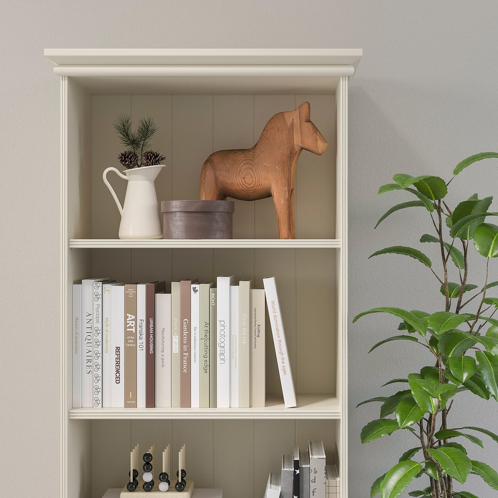 LOMMARP Bookcase - light beige 65x199 cm