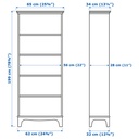 LOMMARP Bookcase - light beige 65x199 cm