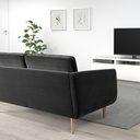 SMEDSTORP 2-seat sofa - Djuparp/dark grey oak