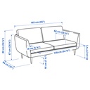 SMEDSTORP 2-seat sofa - Djuparp/dark grey oak