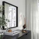 NISSEDAL Mirror - black 25 5/8x25 5/8 "