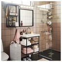 NISSEDAL Mirror - black 25 5/8x25 5/8 "