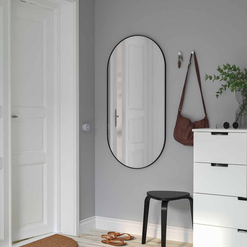 LINDBYN Mirror - black 60x120 cm