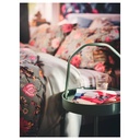 BURVIK Side table - light grey-green 38 cm